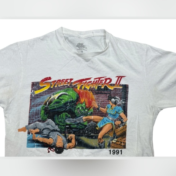 Street Fighter II Anime Graphic Tee Shirt Men’s Small - Picture 3 of 5